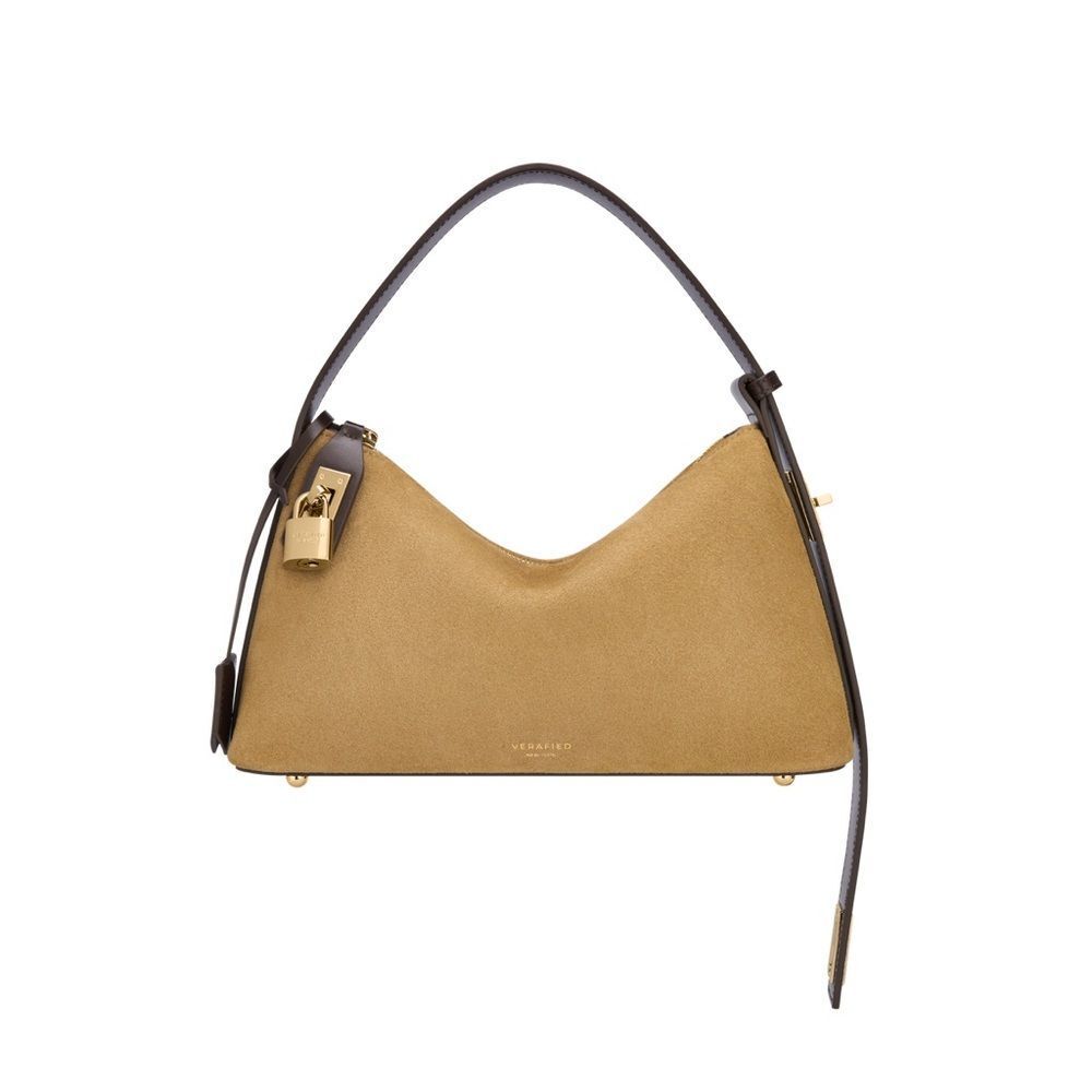 Verified Gold Suede Hobo Bag - Picture 2 of 16